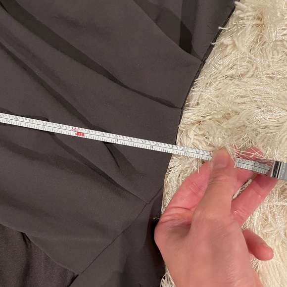 Helmut Lang Charcoal Silk Draped Dress - Picture 6 of 6